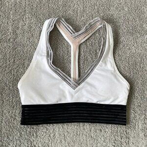 VGC Lululemon Find Focus Bra - White / Black - Size 4